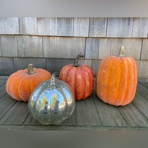 Pumpkins Forever. Mercury Glass, man made‎ Halloween, Autumn